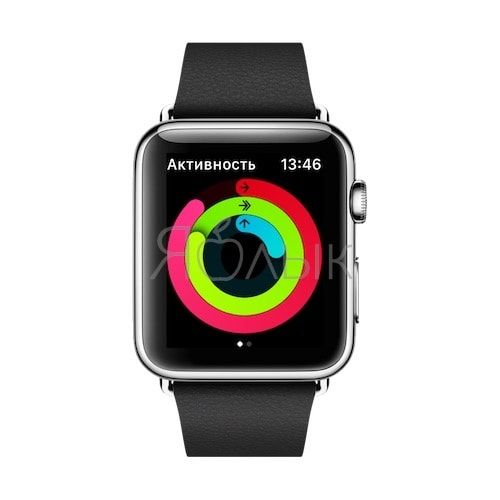 «Активность» на часах Apple Watch
