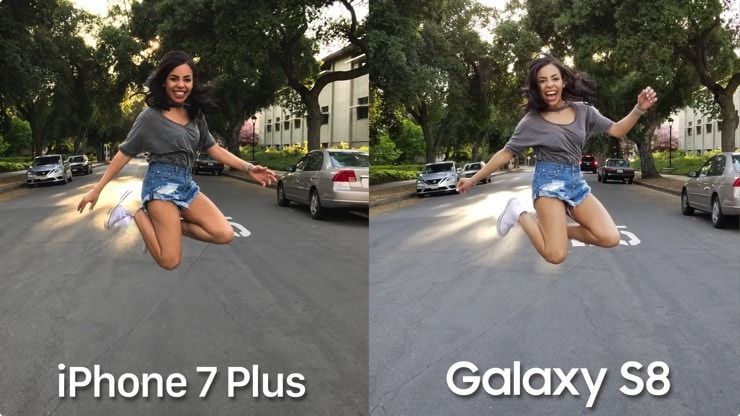 iPhone 7 Plus мы Samsung Galaxy S8