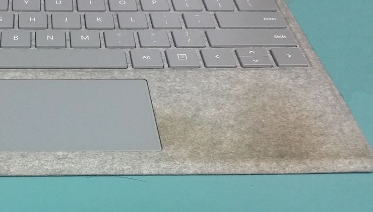 Microsoft Surface Laptop dirty