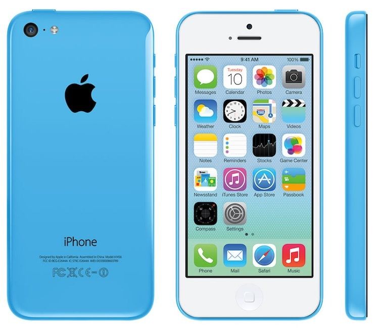 blue white iphone 5c