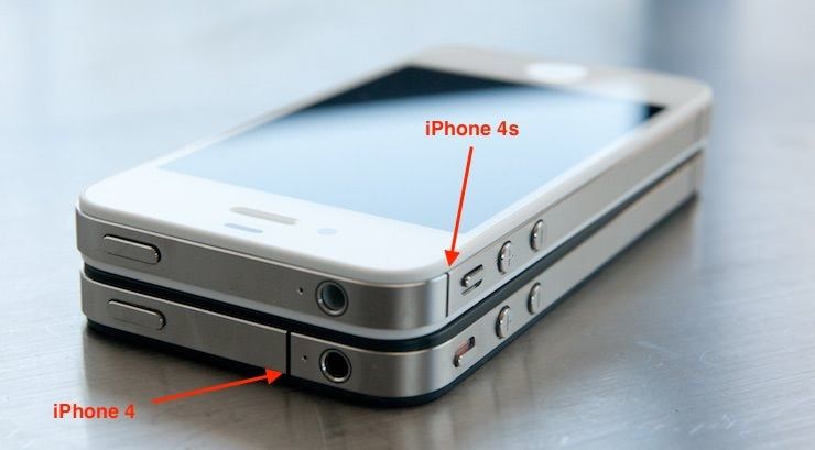 Чем внешне отличаются iPhone 5 и iPhone 5s от iPhone 4 и iPhone 4s