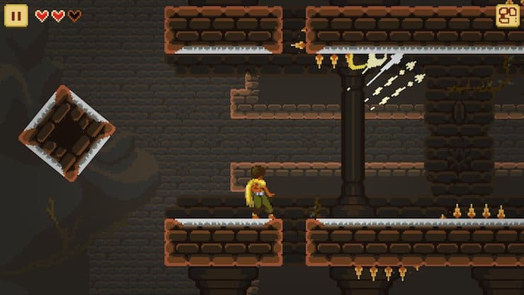 Dandara is a dynamic metroidvania-style game for iPhone and iPad
