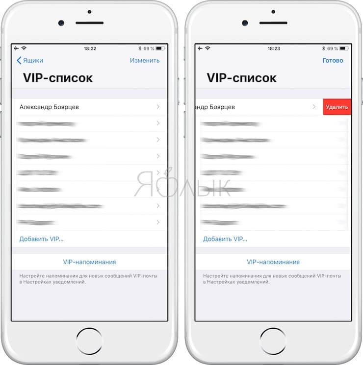 Как снять VIP-статус контакта на iPhone или iPad