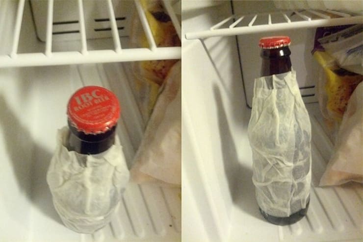 Пиво в холодильнике