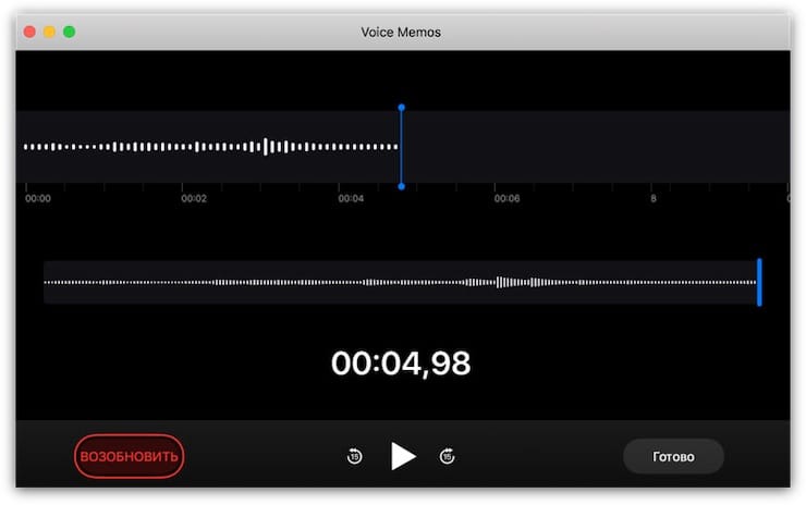 Диктофон — запись голосовых заметок и быстрый доступ к записям с iOS-устройства
