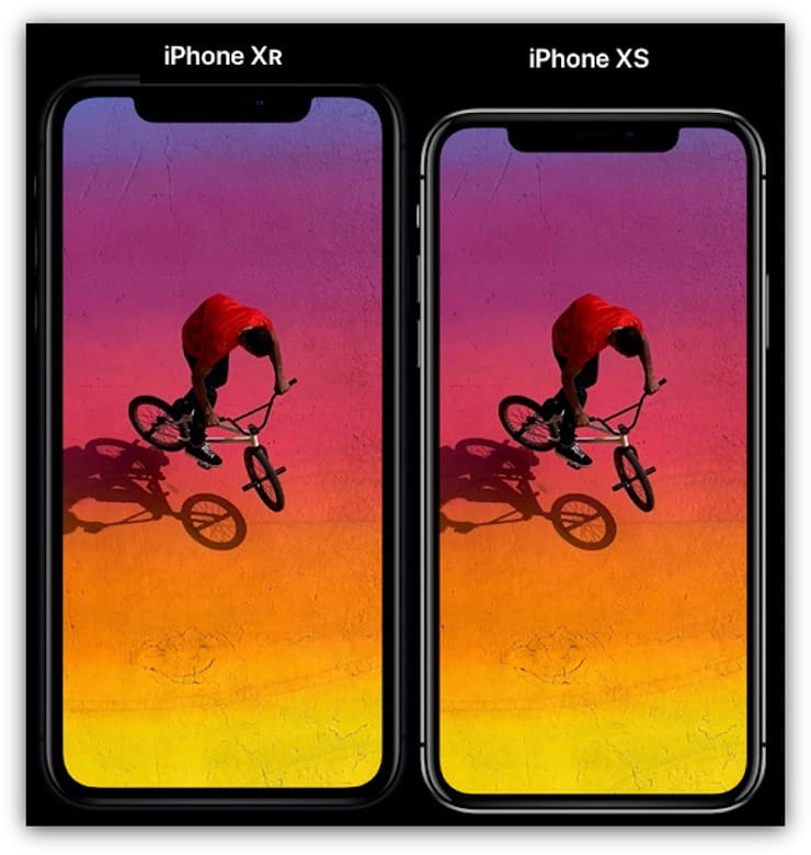 Сравнение дисплеев iPhone XS и iPhone XR