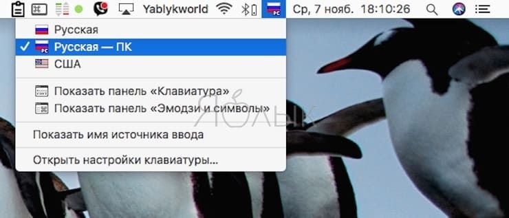 Как поставить точку и запятую на клавиатуре Mac (macOS)