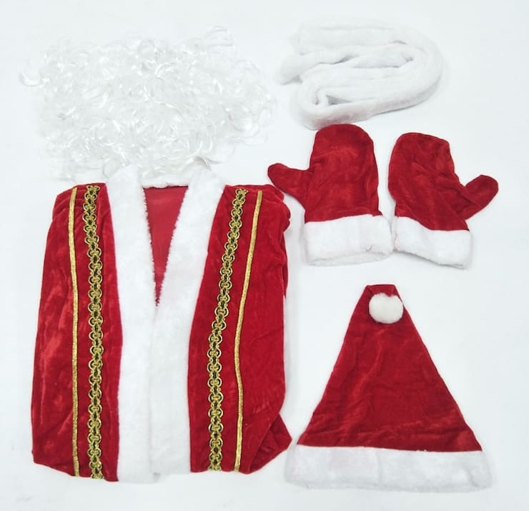 Santa Claus and Snow Maiden costumes