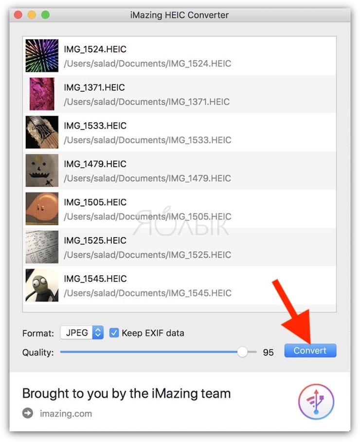 heic to jpg in imazing mac yablyk