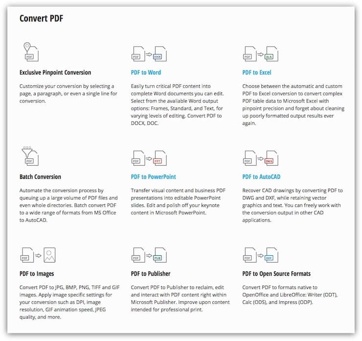 Конвертирование PDF в Doc или другой формат
