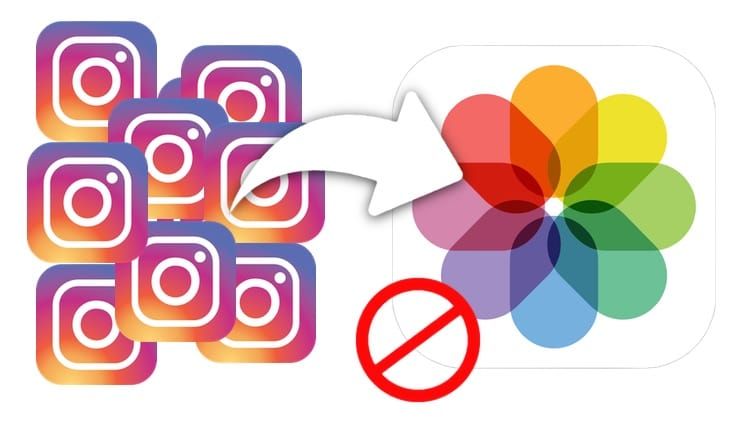 Как запретить iPhone сохранять фотографии для Instagram в «Фотопленку»