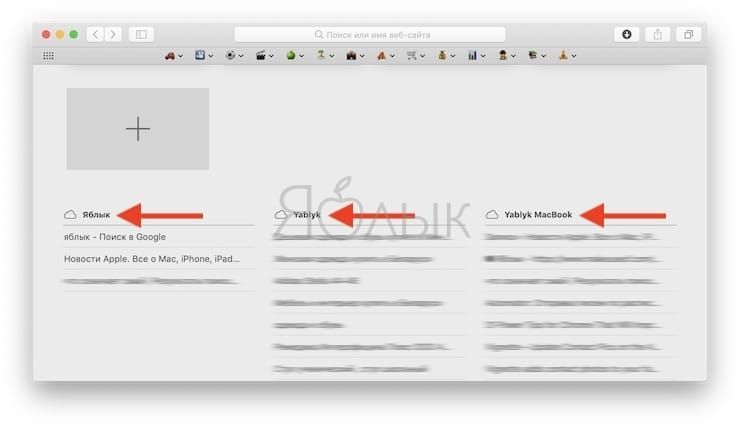 Как работать с Вкладками iCloud в Safari на Mac (macOS)