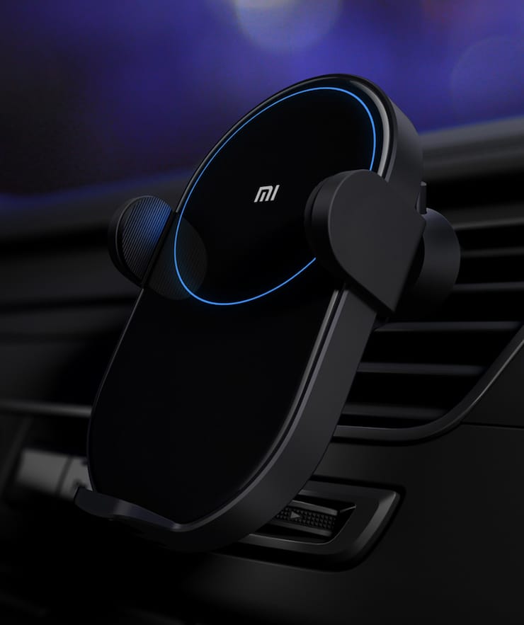 Xiaomi Wireless Car Charger with Holder (Quick Charge, 20W, LED Light)