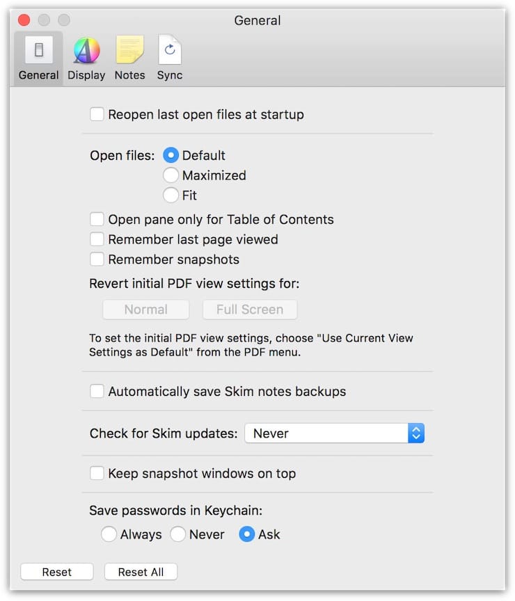 Skim PDF Reader – продвинутый просмотрщик PDF для Mac