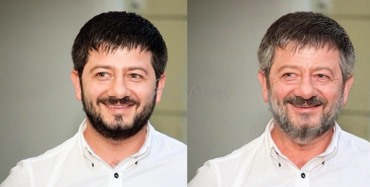 Старое лицо в FaceApp