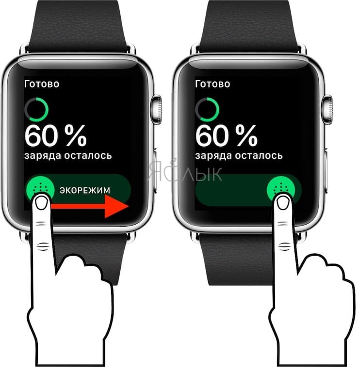 Как активировать энергосберегающий режим в Apple Watch