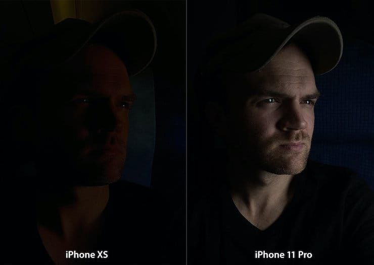 iPhone 11 night mode compare