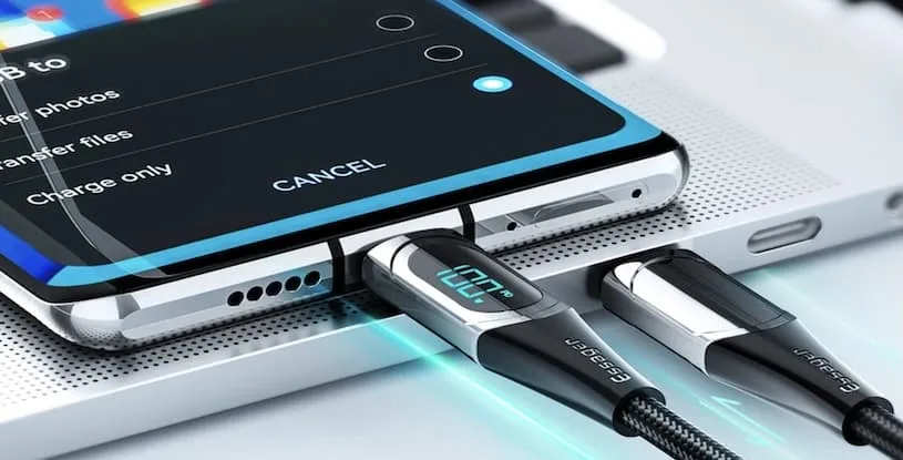 Type-C кабель с дисплеем