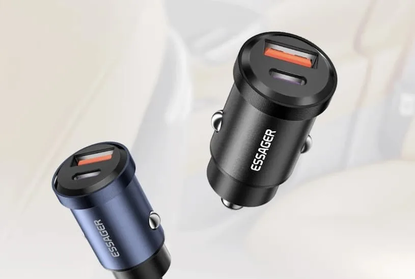 Автомобильная зарядка 45 Вт на 2 порта