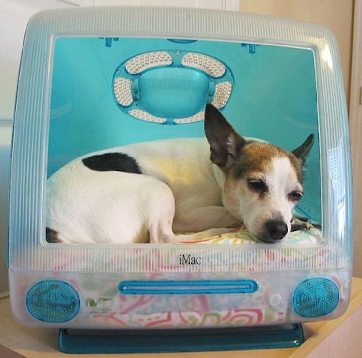 pet bed from old iMac
