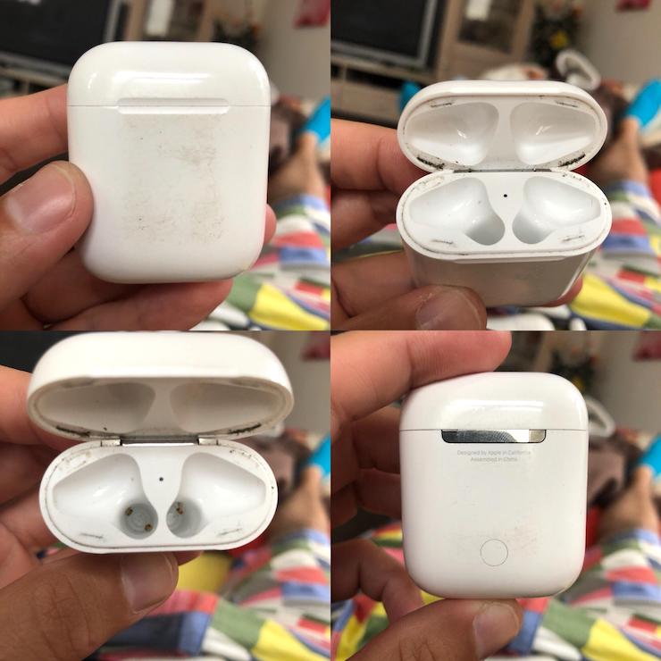 Засорение футляра AirPods