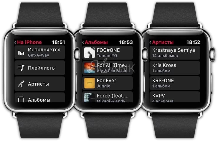 Как с помощью Apple Watch управлять музыкой, воспроизводимой на iPhone
