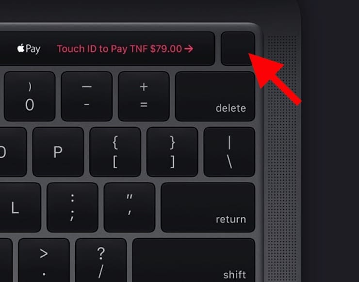 Touch ID in MacBook Pro 2020