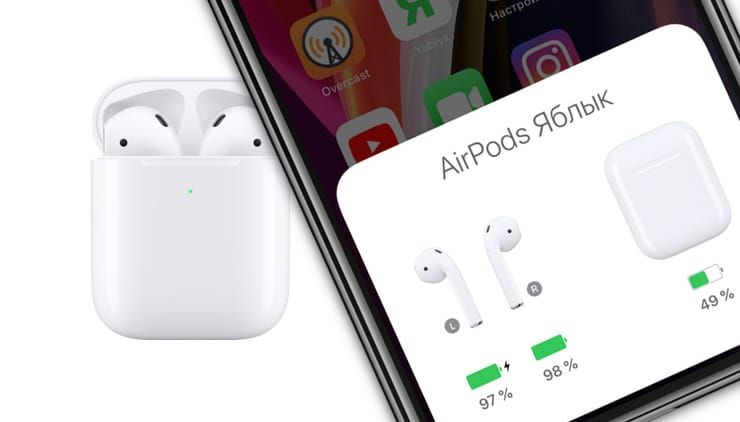 Как проверить заряд батареи AirPods на iPhone, iPad, Apple Watch или Mac
