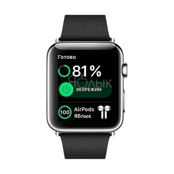 Используйте Пункт управления на Apple Watch