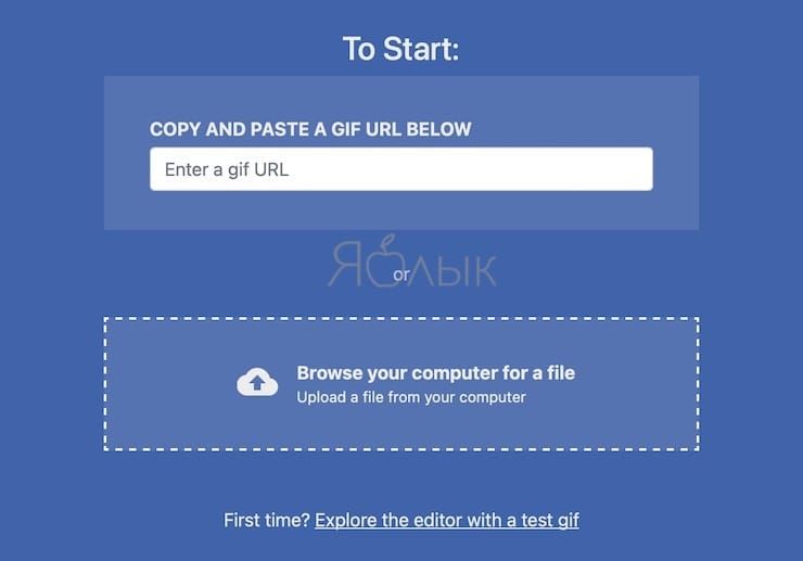 How to add text to GIF (gif) online and for free