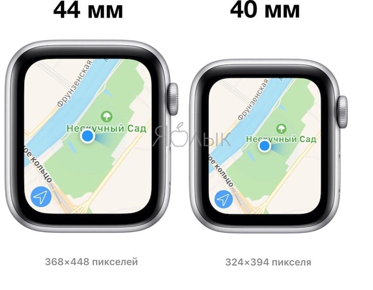 Размер Apple Watch 6