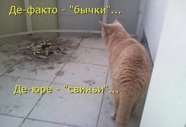 Что такое де-юре и де-факто?