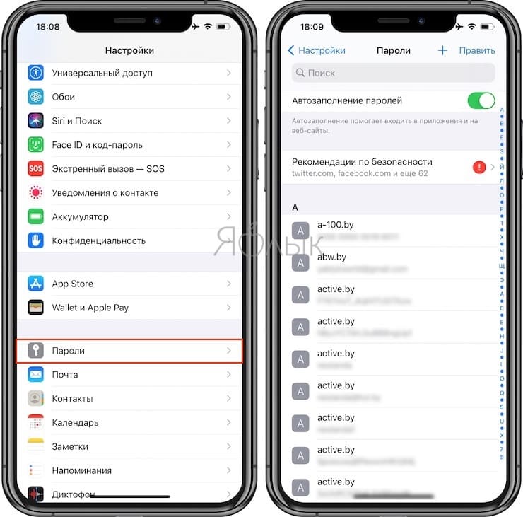 Встроенный менеджер паролей на iPhone и iPad