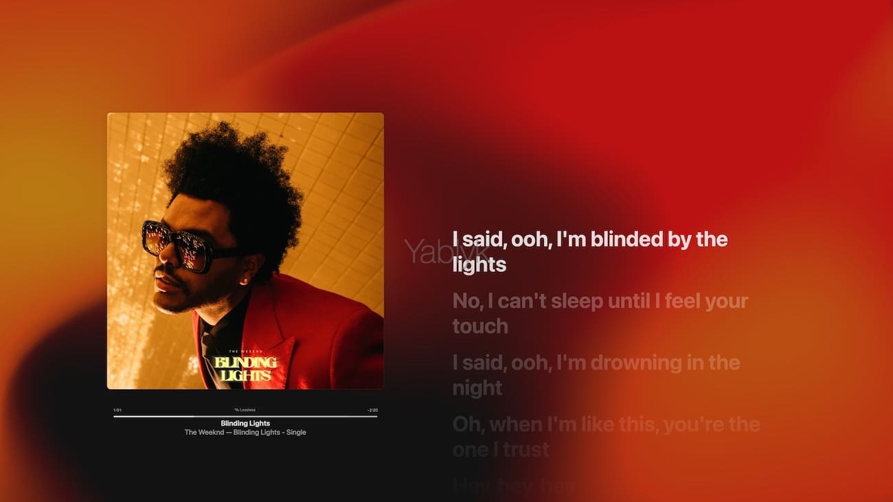 Как просмотреть текст песни на Mac в режиме караоке на весь экран