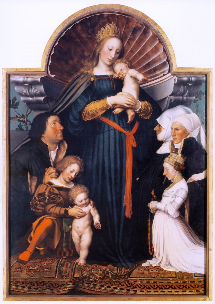 Madonna of Darmstadt (Madonna of the Mayer family), Hans Holbein