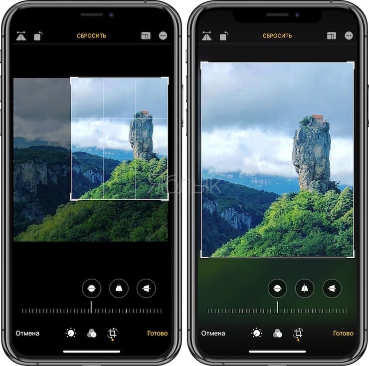 Как обрезать фото на Айфоне