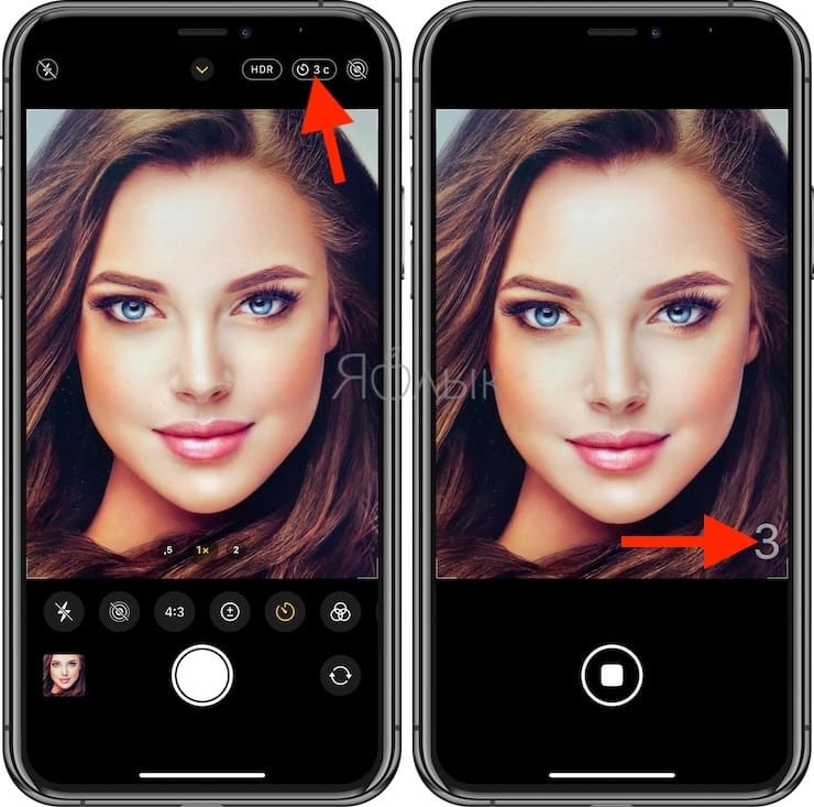 Как включить таймер в камере iPhone или iPad