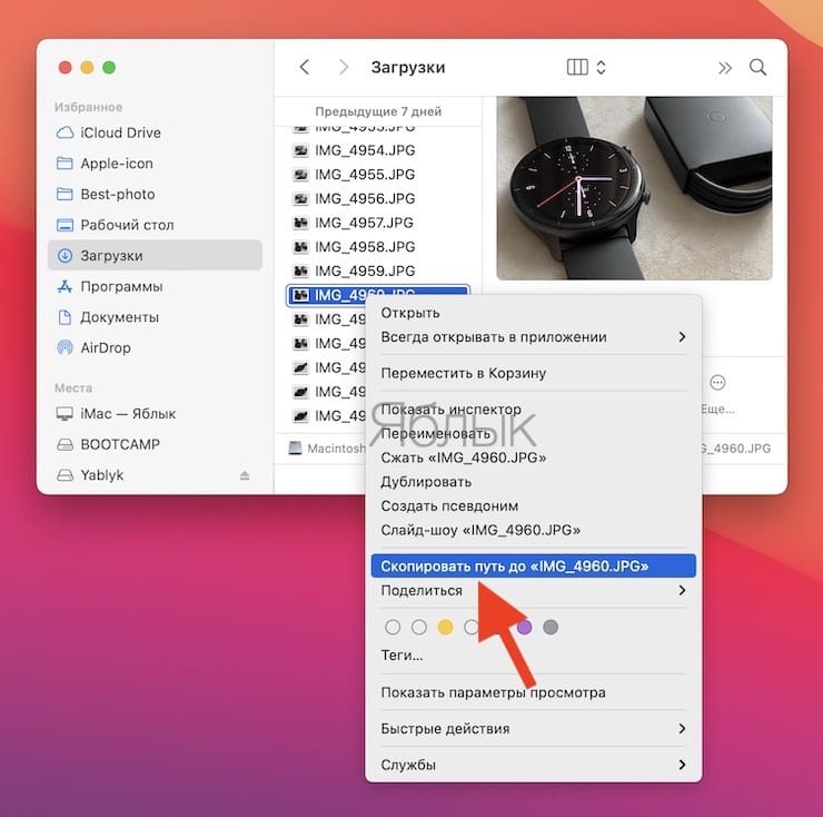 How to copy the full path to a file or folder on macOS