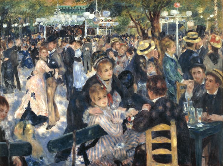 Ball at the Moulin de la Galette by Pierre Auguste Renoir