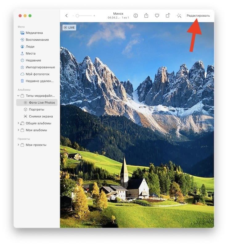 Как превратить Живые фото в gif-файл на Mac
