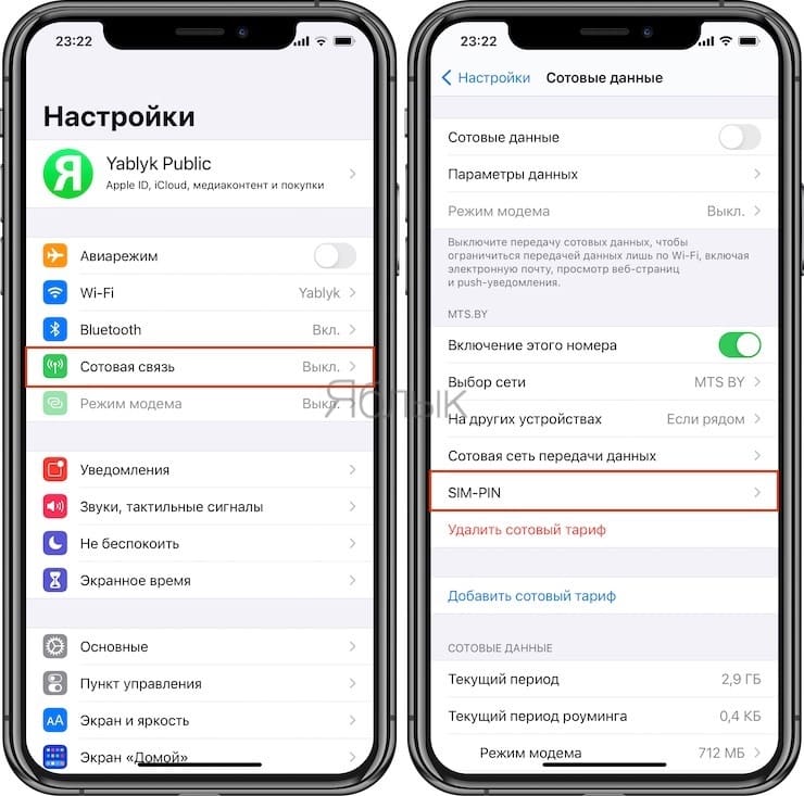 Как отключить ПИН (PIN-код) СИМ карты на iPhone