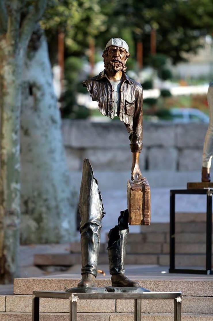 Torn Travelers: Unusual Sculptures by Bruno Catalano