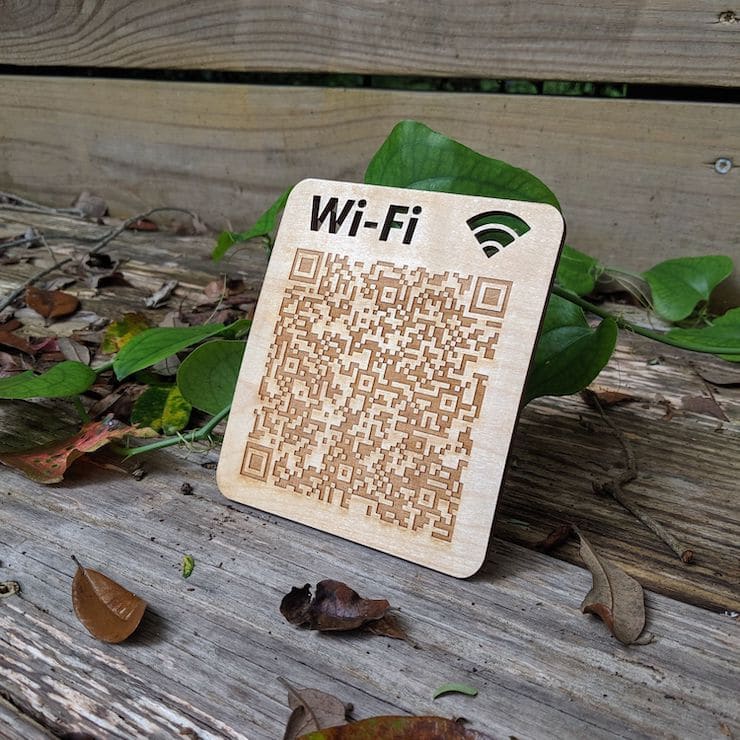 QR code on Wi-Fi