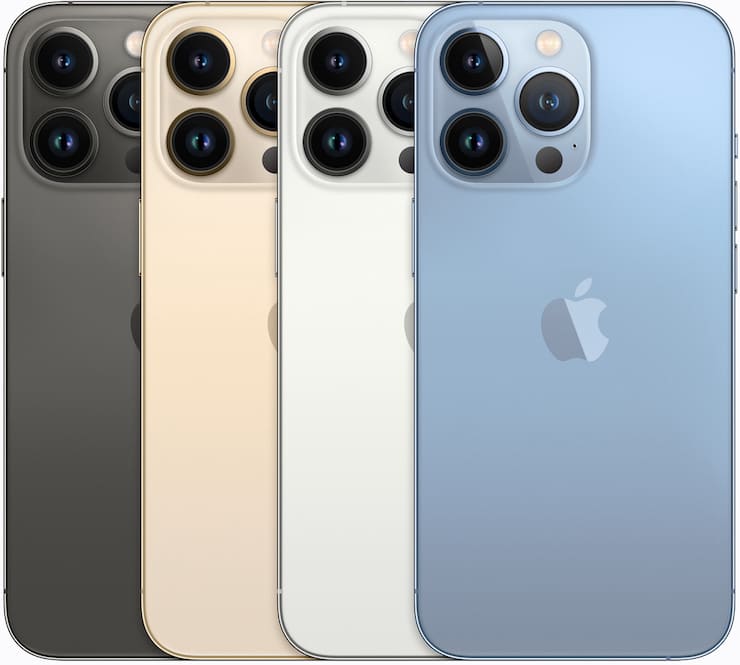 Цвета iPhone 13 Pro и iPhone 13 Pro Max