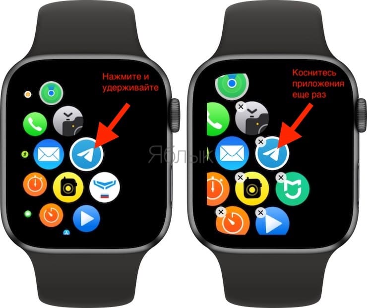 Как удалить приложение с Apple Watch