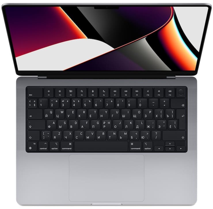 Клавиатура в 14-дюймовом MacBook Pro (2021)