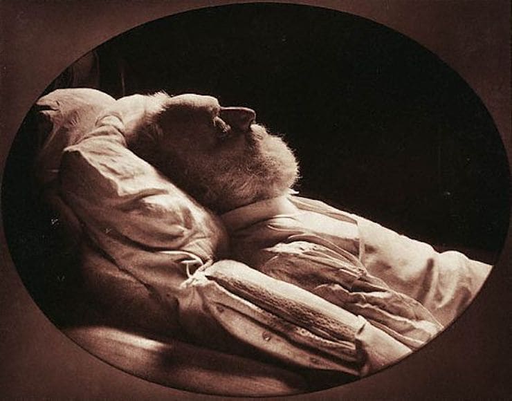 posthumous photo of Victor Hugo
