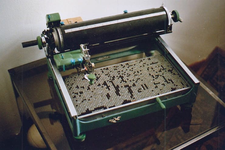 Первая печатная машинка в Китае