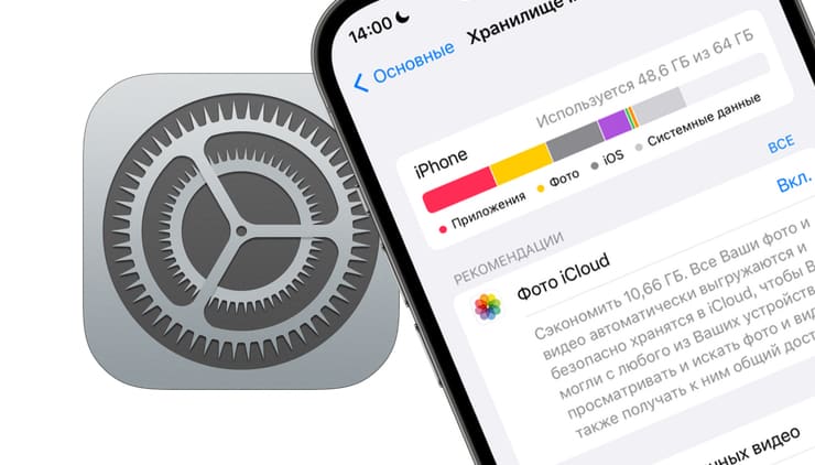 накопитель iPhone (место на Айфоне)