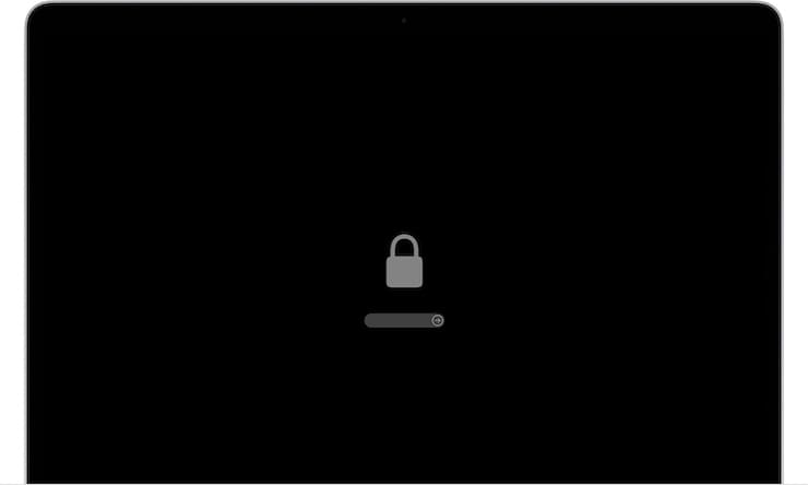 Lock icon when booting Mac